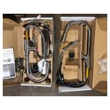 Lot of American Standard Fairbury 2S Single-Handle Pull-Down Sprayer Kitchen Faucet in Stainless Steel  Customer Returns See Pictures