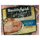 2 Smithfield Anytime Favorites Hardwood Smoked Ham Steaks, Gluten Free