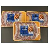 D - Lot of 3 Signature Select Original Bratwurst 19 oz Packages