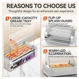 Vtsmax Commercial Hot Dog Roller