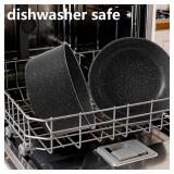 Vipwind 15 Piece Ceramic Cookware Set with Detachable Handles