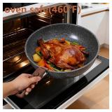 Vipwind 15 Piece Ceramic Cookware Set with Detachable Handles