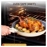 Ammeloo 18 Piece Ceramic Pots and Pans Set with Detachable Handles