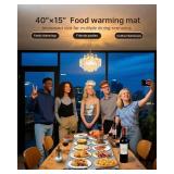 Nutcity 40" X 15" Extra Large Warming Mat for Food