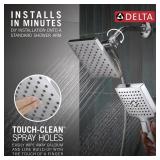 Delta Square 2-in-1 Dual Shower Head