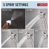 Delta 5-Setting In2ition 2-in-1 Dual Shower Head