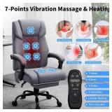 Hoffree Massage Office Chair with Heat