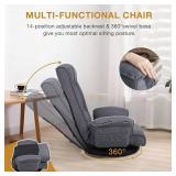 DeeLyan Ergonomic Swivel Floor Gaming Chair
