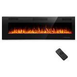 Havato 42" Recessed and Wall Mounted Electric Fireplace