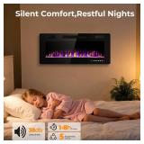 Havato 42" Recessed and Wall Mounted Electric Fireplace