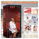 Fulove Infrared Portable Dry  Sauna with Red Light Therapy