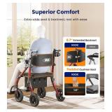 Vocic 2-in-1 Walker Wheelchair Combo