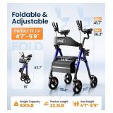 Vocic Upright Walker with Adjustable Armrests