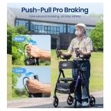 Vocic Upright Walker with Adjustable Armrests