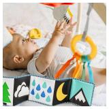 Move2Play Montessori Inspired Wooden Interactive Baby Play Gym