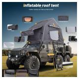 Nice C Inflatable Rooftop Tent with Air Mattress and Ladder