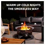 Panovue 24" Portable Propane Fire Pit with Grill