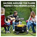 Panovue 24" Portable Propane Fire Pit with Grill