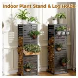 Diyfire 4 Foot Firewood Rack with Louver Pattern