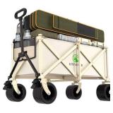 Littadeer Foldable Heavy Duty Beach Wagon