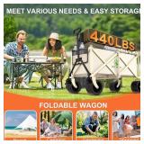 Littadeer Foldable Heavy Duty Beach Wagon