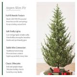 Liora Pines Aspen Slim Fir Pre-Lit Artificial 7.5