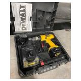 DeWalt Cordless Drill Set with Charger and Manual in Case