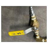 Lot of 3 Pneumatic Tools: Ingersoll Rand Impact Wrench, Yellow Impact Wrench, Valve Tool