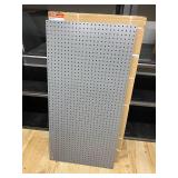 Lot of 2 ULINE Steel Pegboard Gray 48"x24" H-4293GR New in Box