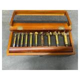 Columbian Drill Bit Set in Wooden Case for Woodworking Projects