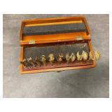 Columbian Drill Bit Set in Wooden Case for Woodworking Projects
