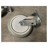 Set of 4 Heavy Duty Swivel Casters with 4-Inch Wheels for Furniture or Equipment