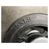 Set of 4 Heavy-Duty 5x1.5 Swivel Caster Wheels for Industrial Use