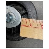 Set of 4 Heavy-Duty 5x1.5 Swivel Caster Wheels for Industrial Use