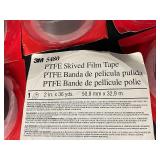 9 Rolls of 3M 5480 PTFE Skived Film Tape 2" x 36 Yards Industrial Use