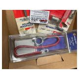 Lot of Lincoln Hydraulic Couplers & Adapters with Battery Cable Assortment