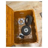 Utility Wheels with Max Load 300lbs and Spacers in Orange Storage Bin