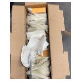 ULINE S-2022PW White Tyvek Prewired Tags 1,000 Count 4.25x2 1/8 Inches