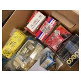 Assorted Lock and Door Hardware Lot: Locks, Keys, Door Latches, Mixed New & Used