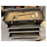 Husky 3-Drawer Portable Tool Chest Black Plastic with Metal Latches