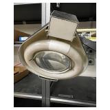 Adjustable Magnifying Desk Lamp with Circular Fluorescent Light