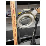 Adjustable Magnifying Desk Lamp with Circular Fluorescent Light