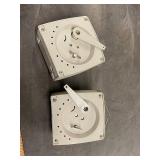 Vintage General Electric Timers Pair GE Medical Systems E12080 12/95