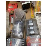 Assorted Tools and Accessories Lot with Wheel Nuts, Drill Bits, and More