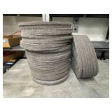 Bulk Lot of Industrial Felt Polishing Wheels - Approx. 12 Inches Diameter