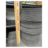 Bulk Lot of Industrial Felt Polishing Wheels - Approx. 12 Inches Diameter