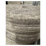 Bulk Lot of Industrial Felt Polishing Wheels - Approx. 12 Inches Diameter