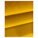 Set of 6 Uline S-12419 Large Yellow Plastic Storage Bins