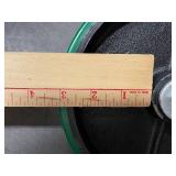 Set of 4 Renco Swivel Casters with Green Wheels 8 Inch Diameter Heavy Duty