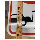 Lot of 8 No Parking Tow Away Zone Signs Reflective Metal Traffic Control Signs with Standard Size